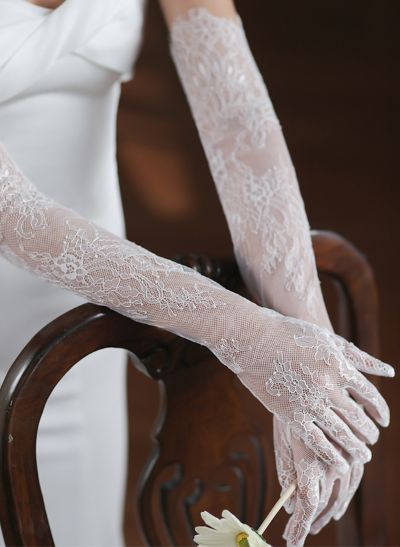 Fingertips Opera Length Lace Bridal Glove