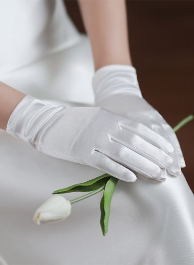 Fingertips Classic Length Satin Bridal Gloves