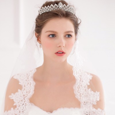 Luxurious Wedding Crowns & Tiaras With Rhinestone Bridal Headpieces