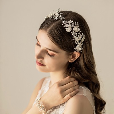 Sweet Wedding Headbands With Pearl Bridal Headpieces