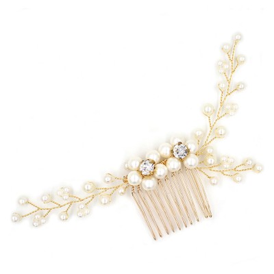 Wedding Combs With Pearl Bridal Headpieces