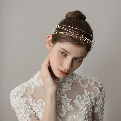 Sweet Wedding Headbands With Pearl Bridal Headpieces