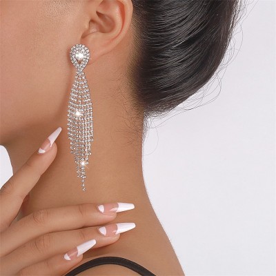 Rhinestone Dangle Earrings