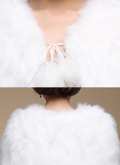 Faux Fur Bridal Wedding Shawl