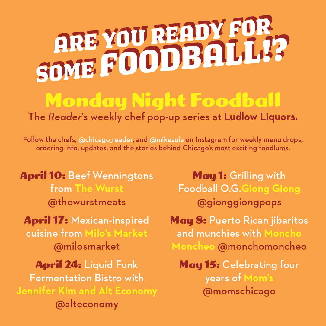 The breeze is warm, the summer is long, and the patio is (almost) open for the new season of Monday Night Foodball